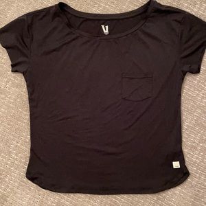 Vuori Lux Performance Black T-shirt size S